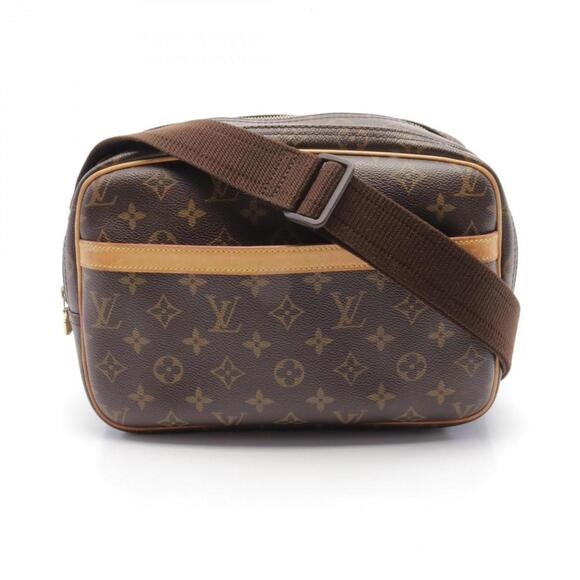 LOUIS VUITTON Brown Monogram Leather Shoulder Bag - Picture 1 of 11